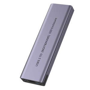 USB3.1 Lightning SATA صندوق SSD خارجي بروتوكول مزدوج NVMe NGFF M.<span class=keywords><strong>2</strong></span> واجهة ألومنيوم محمولة مع علبة ألومنيوم - Product Image 1