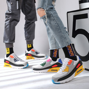 รองเท้าวิ่งแบบตาข่าย unisex พื้นรองเท้า EVA พื้นยางกันกระแทก น้ำหนักเบา ระบายอากาศได้ดี รองเท้าผ้าใบลำลองสำหรับฤดูใบไม้ผลิ สำหรับผู้ชายและผู้หญิง - Product Image 1