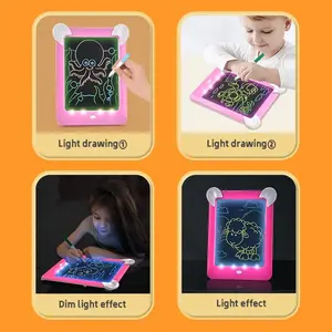 发光二极管绘图板儿童玩具带音乐绘图板9英寸尺寸光照片框架儿童学习教育游戏 - Product Image 4