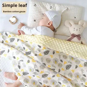 Manta de Bebé Recién Nacido, Gorro y Manta, Suave, Delgada, para Todas las Estaciones, Moderna y Sencilla, 180g - Product Image 2