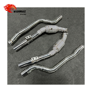 304 thép không gỉ hiệu suất dòng chảy cao đua downpipe cho Mercedes-Benz W212 E63 AMG cls63 AMG M157 5.5L V8 động cơ - Product Image 3