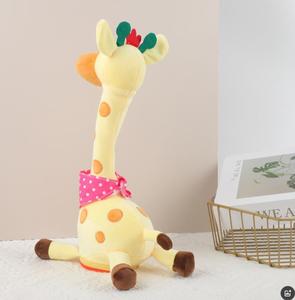 Lắc điện tử nhảy múa hươu cao cổ Búp bê nhảy múa hươu cao cổ đồ chơi nói hát hươu cao cổ sang trọng cho bé trai và bé gái Đồ chơi món quà tuyệt vời - Product Image 1