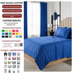 New Arrival White 8PCS Solid Color Brushed Fabric Sheet Set King <strong>Bedding</strong> With 4Pillow Cases <strong>And</strong> <strong>Matching</strong> <strong>Curtain</strong> - Product Image 3