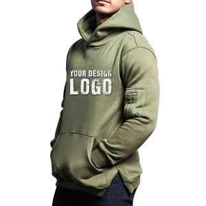 Sweat à capuche ample pour homme, style streetwear, avec poche sur le bras, épais, pour le sport et la gym, grandes tailles, America Fashion - Product Image 2