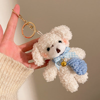 Peluche, Sac bandoulière béret, Mini ours en peluche avec nœud, Porte-clés, Peluches, Porte-clés chiot en peluche, Porte-clés animaux en peluche
