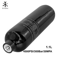 Bouteille d'air de plongée sous-marine TUXING de haute qualité, 1,1 L, 300 bars, 4500 psi, pour la lutte contre l'incendie, en fibre de carbone, à vendre