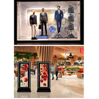 Ologramas pleine grandeur connectés au PC équipement publicitaire épissage ventilateur LED projecteur d'hologramme mural vidéo ventilateur d'hologramme 3D