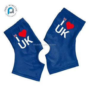 PURE UK FLAG ออกแบบโลโก้เองได้สำหรับเล่นกีฬากลางแจ้งการดูดซับเหงื่อแบบมัลติฟังก์ชั่นอเมริกันฟุตบอล spats