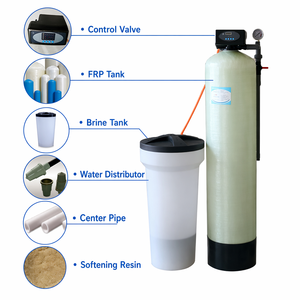 Système d'adoucisseur d'eau industriel entièrement automatique en PRV avec vanne <span class=keywords><strong>de</strong></span> contrôle Runxin, réservoir <span class=keywords><strong>de</strong></span> saumure et échangeur d'ions pour l'élimination <span class=keywords><strong>de</strong></span> l'eau dure - Product Image 4