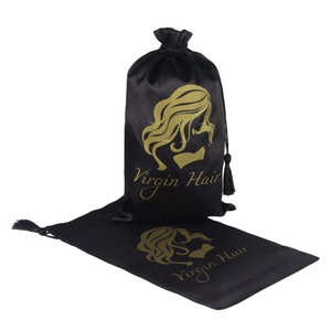 Sacs en satin personnalisés à bas prix avec logo, pochettes de rangement pour chaussures de danse et perruques, vente en gros - Product Image 1