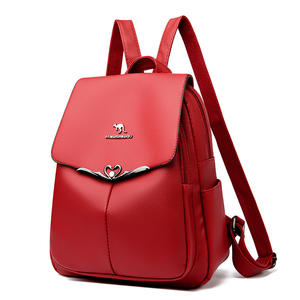 Sac à dos scolaire pour femme en cuir PU de haute qualité, imperméable et antivol, avec design tendance universitaire et ergonomique - Product Image 3