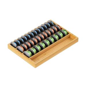 Bamboo Coffee Pod Storage Box Wooden Organizer <b>Drawer</b> <b>Sliding</b> For Kitchen Use - Product Image 2