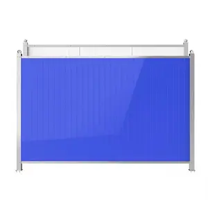 Stile americano muro di confine in acciaio recinzione con il colore Galvalume pannello in acciaio PVC telaio in ferro zincato cancello Farm sicurezza uso