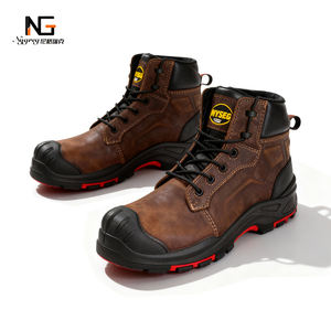 أحذية عمل شتوية من الجلد الطبيعي مع مقدمة فولاذية مضادة للانزلاق للاستخدام في التعدين والبناء والمصانع - Product Image 1