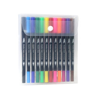 Alcool rechargeable avec logo personnalisé, stylo aquarelle à double pinceau pour enfants, marqueurs d'art pour peinture et dessin