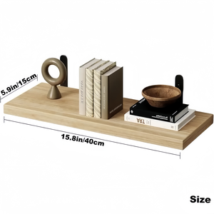 Étagères murales flottantes carrées en bois massif de style moderne, très vendues, avec fonction détachable, idéales pour les cuisines - Product Image 4