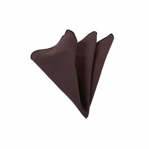 Mouchoir uni en viscose marron - Product Image 2