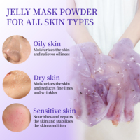 CHUSN Bubuk Masker Jelly Lavender untuk Menenangkan & Melembutkan Kulit, Perawatan Aroma SPA yang Menenangkan, Salon Grosir OEM ODM Label Pribadi