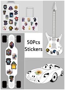 50 autocollants amusants de l'<span class=keywords><strong>anime</strong></span> japonais <span class=keywords><strong>JoJo</strong></span> Bizarre Adventure, étiquettes graffiti pour promotion de boutique, cadeau, décoration cosplay - Product Image 6