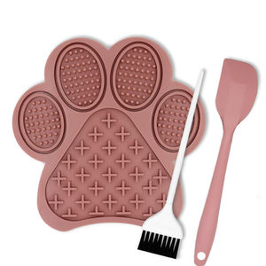 Tapis à lécher pour chien en silicone antidérapant sans BPA Baifu, tapis à lécher pour soulager l'anxiété des chats, bol pliable en silicone pour l'alimentation des animaux de compagnie - Product Image 1