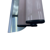 Spatule à mastic industrielle en acier inoxydable rose, outil de construction DIY, lame tranchante, manche en plastique