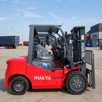 Harga Terjangkau Forklift Teleskopik Diesel 3t 3.5t 4t 5t Tinggi Angkat 3m-7m Sertifikasi CE ISO Penggerak Empat Roda 4x4 Forklift Bertenaga