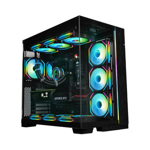 เคสคอมพิวเตอร์ Lian <span class=keywords><strong>Li</strong></span> O11 Dynamic EVO Panoramic Gaming PC แบบกระจกไร้รอยต่อ ไม่มีเสา รองรับเมนบอร์ด ATX Mid Tower แบบสองช่อง - Product Image 5