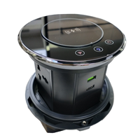 Prise de courant intelligente motorisée WiFi étanche IP65 avec 3 prises AU, socle de table, tour verticale, charge sans fil