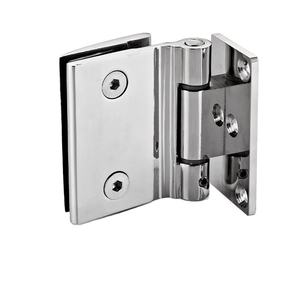 Bisagra para Puerta de Vidrio sin Marco, Abrazadera de Acero Inoxidable de 90 Grados, Cierre Suave, Plateada, Ajustable, Duradera, Moderna, para Hogar u Oficina - Product Image 2