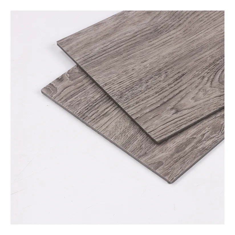 Panneau en bois de PVC de texture facile à installer plancher de pose lâche traitement épais de 5mm corail de cristal EIR en relief profond