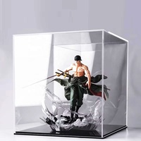 Boîte de présentation en acrylique transparente personnalisée avec base, boîte de comptoir à assembler, protection anti-poussière, boîte de présentation