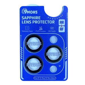Protecteur de lentille en verre <span class=keywords><strong>saphir</strong></span> PVD anneau en acier inoxydable AR <span class=keywords><strong>Film</strong></span> de protection de caméra arrière antireflet pour iPhone 17 Pro Max 17 - Product Image 1