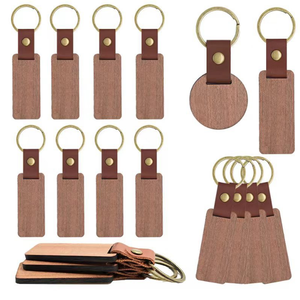 Custom Wooden Key Chains Wood Car Home Door Office Key Chains Teacher's Day Gift Wood Ring for Keys