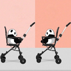 รถเข็นเด็กหรูหรา รุ่น High View สะดวกสบาย พับเก็บได้ พกพาสะดวก พร้อมล้อ 4 ล้อ - Product Image 3