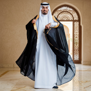 2024 Thobes Musulmanes Décontractées Unisexe à Manches Longues Modestes pour le Moyen-Orient, l'Arabie Saoudite et Dubaï, Toutes Saisons - Product Image 2