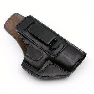 Funda Táctica Universal para Pistola de Cuero Genuino con Clip de Liberación Rápida para Cinturón, para Mano Derecha/Izquierda, Color y Logotipo Personalizables - Product Image 4