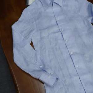 <span class=keywords><strong>Camicia</strong></span> da <span class=keywords><strong>uomo</strong></span> in <span class=keywords><strong>lino</strong></span> italiano Vintage britannico Slim-Fit alla moda <span class=keywords><strong>estiva</strong></span> in cotone leggero Casual a maniche lunghe tinto in filato - Product Image 2