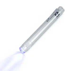 Портативный 360 нм 365 нм 370 нм Алюминиевый светодиодный фонарик на заказ Фиолетовый УФ светодиодный фонарик