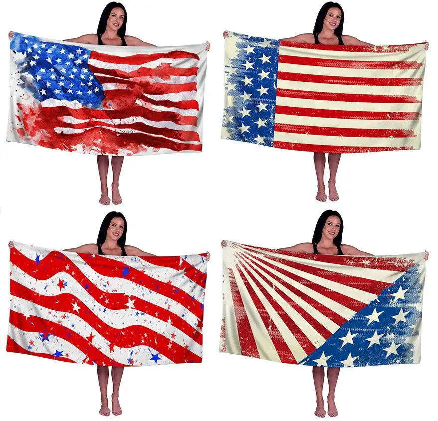 2.29usd/pc 70x140cm Beach Towel Outdoor Water Sports Swimming Bath Blanket Quick-Drying Mat Microfiber Beach Towel Printed