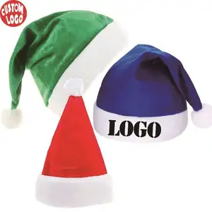 Wholesale Christmas Hat Santa Christmas Hat For Adults Black Santa Hat