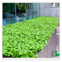 Tapis Buxus artificiel, 60 panneaux en plastique, panneaux muraux verts avec fleurs blanches pour décor de magasin, de maison