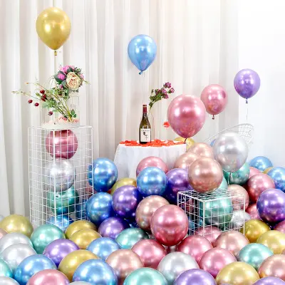 Metallic Latex Balloons Metallic Balloons Wholesale Creative Metal Balloon for Adult Birthday Party