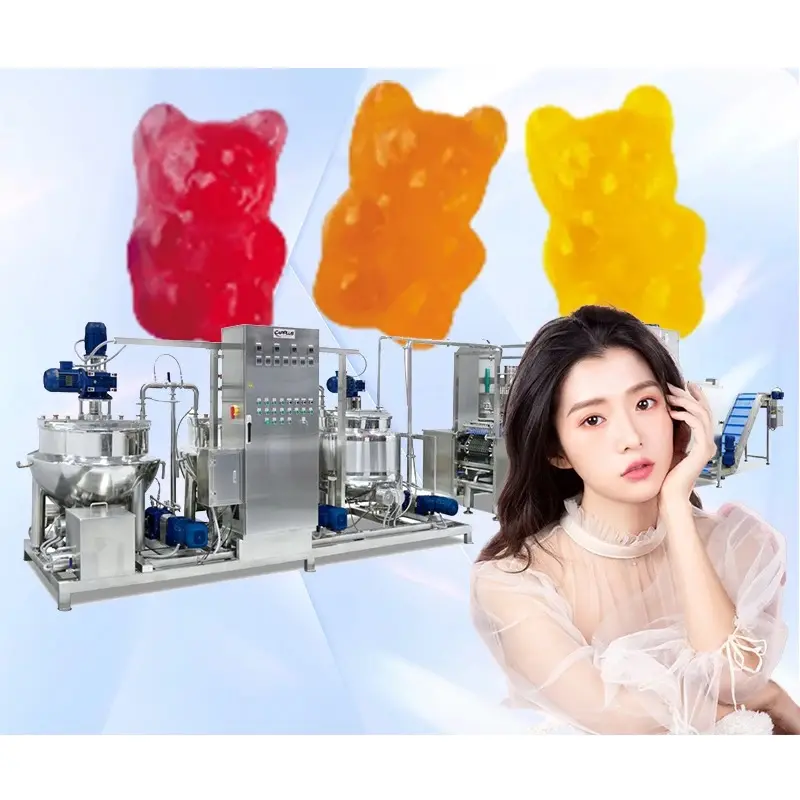 Preço da máquina de doces de goma de vitamina multi sabor a máquina de embalagem de ursinho de goma