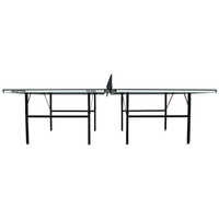 Table de tennis de table professionnelle en MDF pour intérieur avec filet de ping-pong à serrage rapide, assemblage facile en 10 minutes