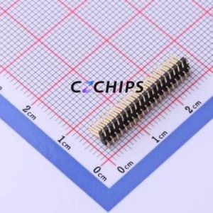 X1321WVS-2x20J-C40D53 Pin Header SMD,P=1.27mm Connector ( Pin Structure: 2x20P )( Pitch: 1.27mm )( Row Spacing: 1.27mm ) - Product Image 2