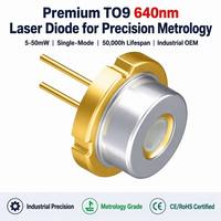 Diode laser rouge 640 nm TO-56 à émission latérale, qualité industrielle, 5-50 mW, pour scanners de codes-barres et automatisation de la vision industrielle