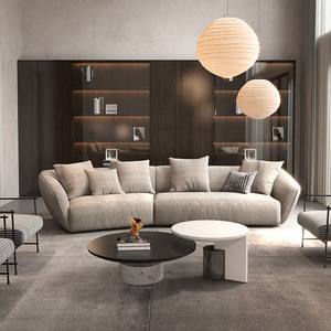 Sofá de tela con hebilla mate de terciopelo de lujo ligero con diseños modernos, sofá de lujo suave para el hogar, sofá de esquina, muebles de sala de estar - Product Image 2