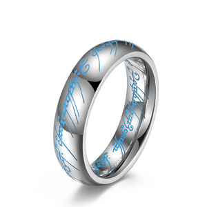Bagues en acier titane Le Seigneur des Anneaux, très vendues en Europe et en Amérique, bijoux cosplay personnalisés unisexes en or qui brillent dans le noir - Product Image 5