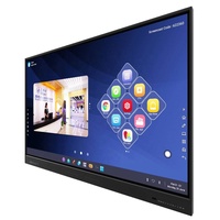 Pantalla Inteligente Iboard de 86 Pulgadas con Altavoces HiFi, Monitor Táctil Interactivo, Pantalla Táctil Plana para Reuniones, Educación y Hogar