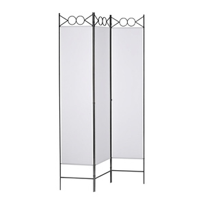 Paravent en tissu blanc à 3 panneaux, 47,2 x 78,7 pouces, pliable, paravent moderne - Product Image 1